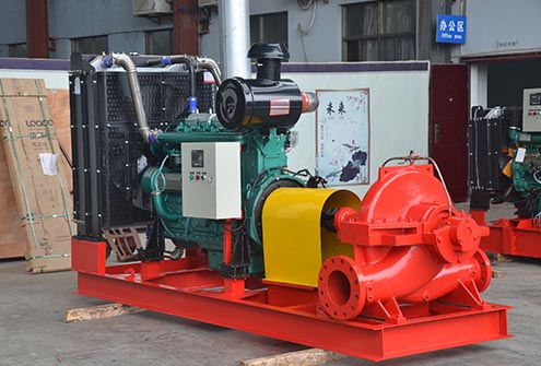 Characteristics of control cabinet of diesel engine water pump set